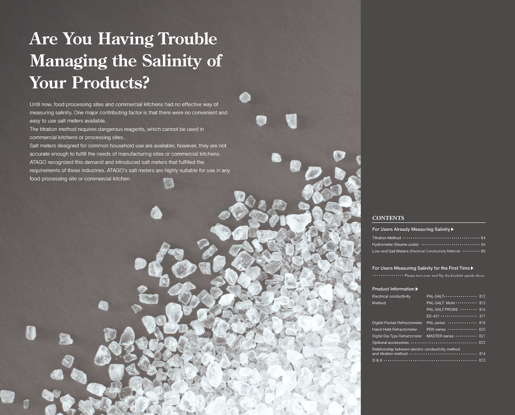 Are You Having Trouble Managing the Salinity of Your Products?