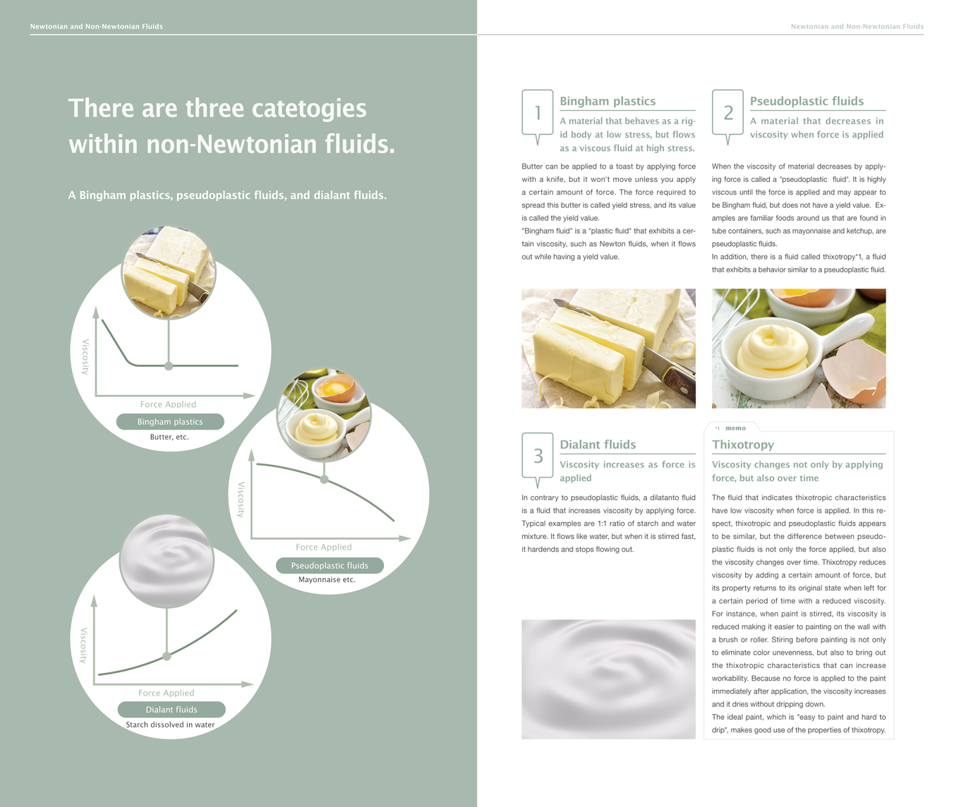 There are three catetogies within non-Newtonian fluids.