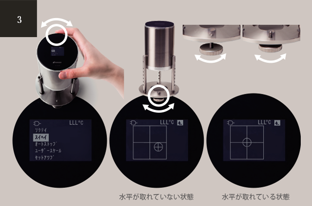 3,水平調整